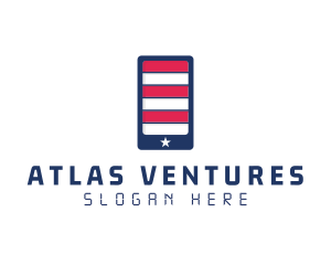 Patriotic Mobile Phone logo design