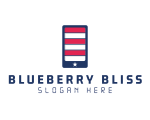 Patriotic Mobile Phone logo design