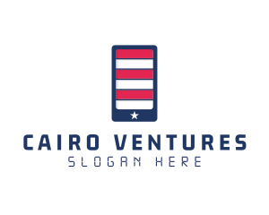 Patriotic Mobile Phone logo design