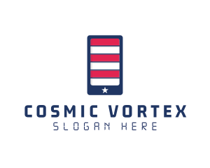 Patriotic Mobile Phone logo design