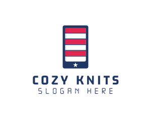 Patriotic Mobile Phone logo design