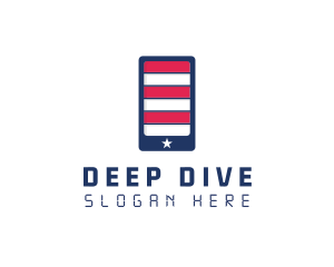 Patriotic Mobile Phone logo design