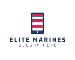 Patriotic Mobile Phone logo design