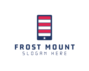 Patriotic Mobile Phone logo design