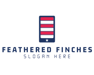 Patriotic Mobile Phone logo design