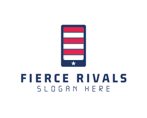 Patriotic Mobile Phone logo design