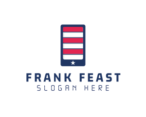 Patriotic Mobile Phone logo design