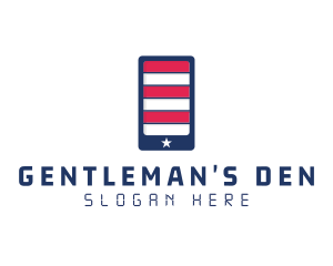 Patriotic Mobile Phone logo design