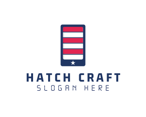 Patriotic Mobile Phone logo design