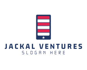 Patriotic Mobile Phone logo design