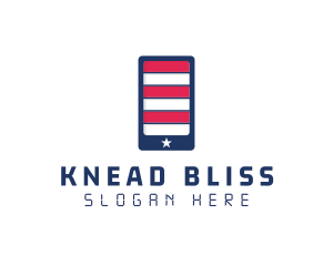 Patriotic Mobile Phone logo design