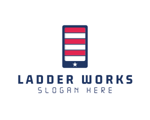 Patriotic Mobile Phone logo design