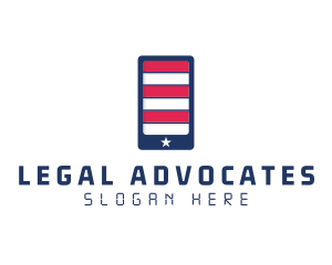 Patriotic Mobile Phone logo design