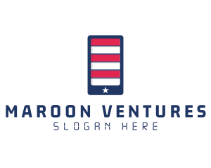 Patriotic Mobile Phone logo design