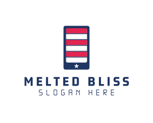 Patriotic Mobile Phone logo design