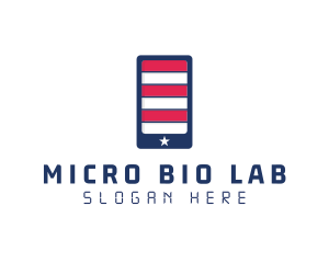 Patriotic Mobile Phone logo design