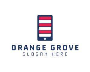 Patriotic Mobile Phone logo design