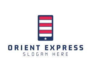 Patriotic Mobile Phone logo design