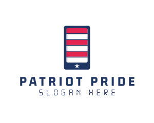 Stars And Stripes - Patriotic Mobile Phone logo design