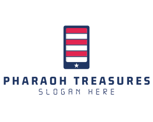 Patriotic Mobile Phone logo design