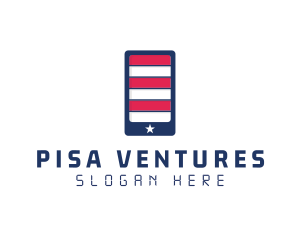 Patriotic Mobile Phone logo design