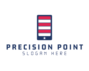 Patriotic Mobile Phone logo design