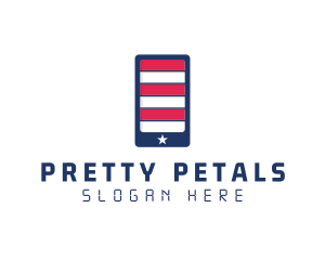 Patriotic Mobile Phone logo design