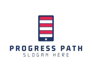 Patriotic Mobile Phone logo design