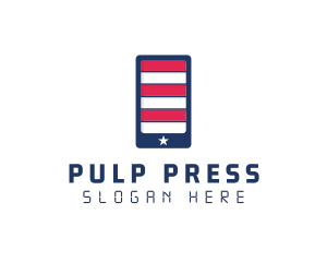 Patriotic Mobile Phone logo design