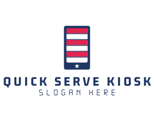 Patriotic Mobile Phone logo design