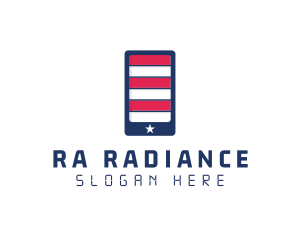 Patriotic Mobile Phone logo design