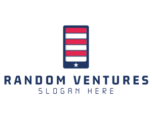 Patriotic Mobile Phone logo design