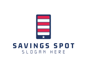 Patriotic Mobile Phone logo design