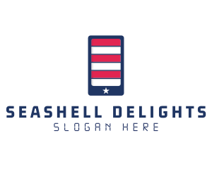 Patriotic Mobile Phone logo design