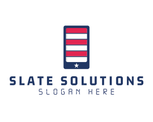 Patriotic Mobile Phone logo design