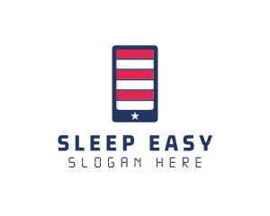 Patriotic Mobile Phone logo design