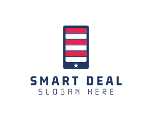 Patriotic Mobile Phone logo design