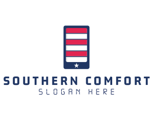 Patriotic Mobile Phone logo design