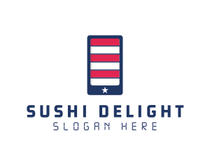 Patriotic Mobile Phone logo design