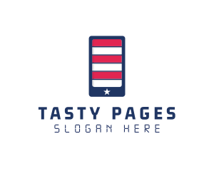 Patriotic Mobile Phone logo design