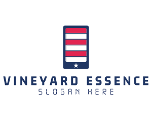 Patriotic Mobile Phone logo design