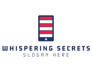 Patriotic Mobile Phone logo design