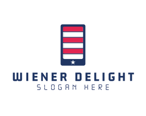 Patriotic Mobile Phone logo design