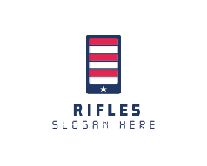 Patriotic Mobile Phone logo design