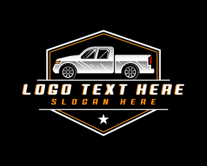 Car - Pickup Vehicle Transport logo design