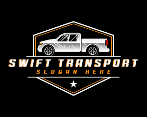 Pickup Vehicle Transport logo design