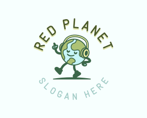 Planet Earth Music  logo design