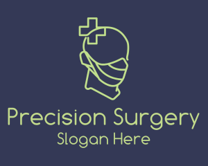 Surgery - Green Medical Mask Doctor logo design