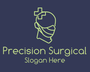 Surgical - Green Medical Mask Doctor logo design