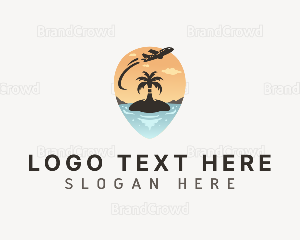 Airplane Tourism Travel Logo